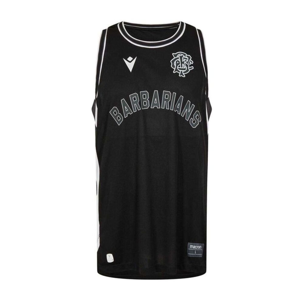 Macron Unisex Adult Barbarians 24/25 Tank Top / Black/White
